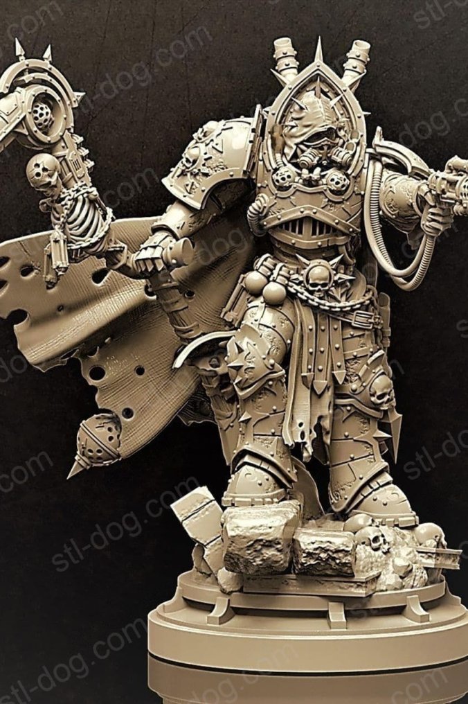 战锤40k 死亡守卫 Mortarion Nurgle 3D打印图纸